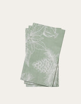 Paper Napkin Poinsettia Green 20 Pack- Madras Link