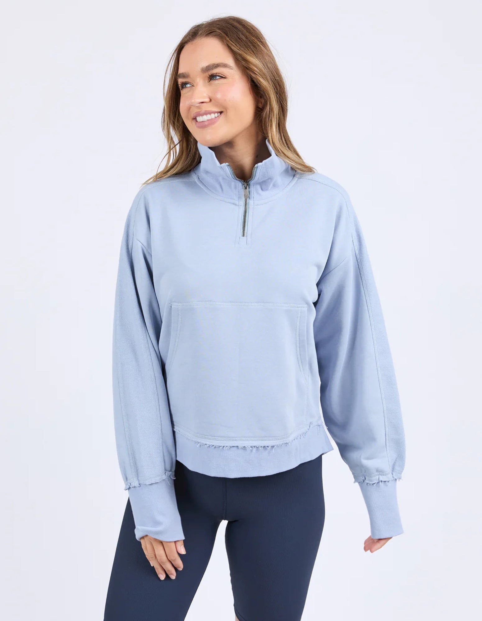 Sails Zip Crew - Light Blue - Foxwood