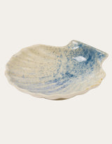Scallop Blue Glazed Dish - Madras Link