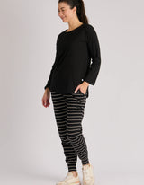 Scoop Hem Long Sleeve Tee - One Ten Willow - FUDGE Gifts Home Lifestyle