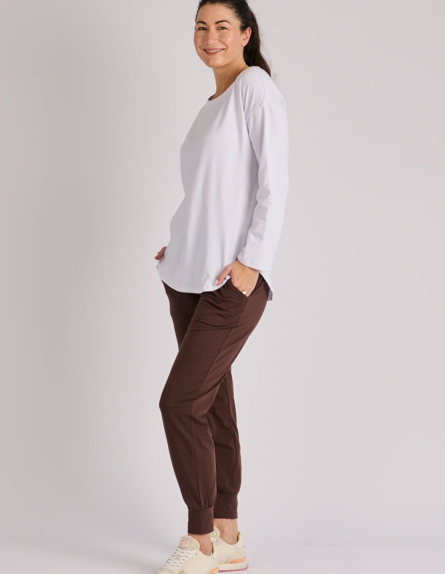 Scoop Hem Long Sleeve Tee - One Ten Willow - FUDGE Gifts Home Lifestyle