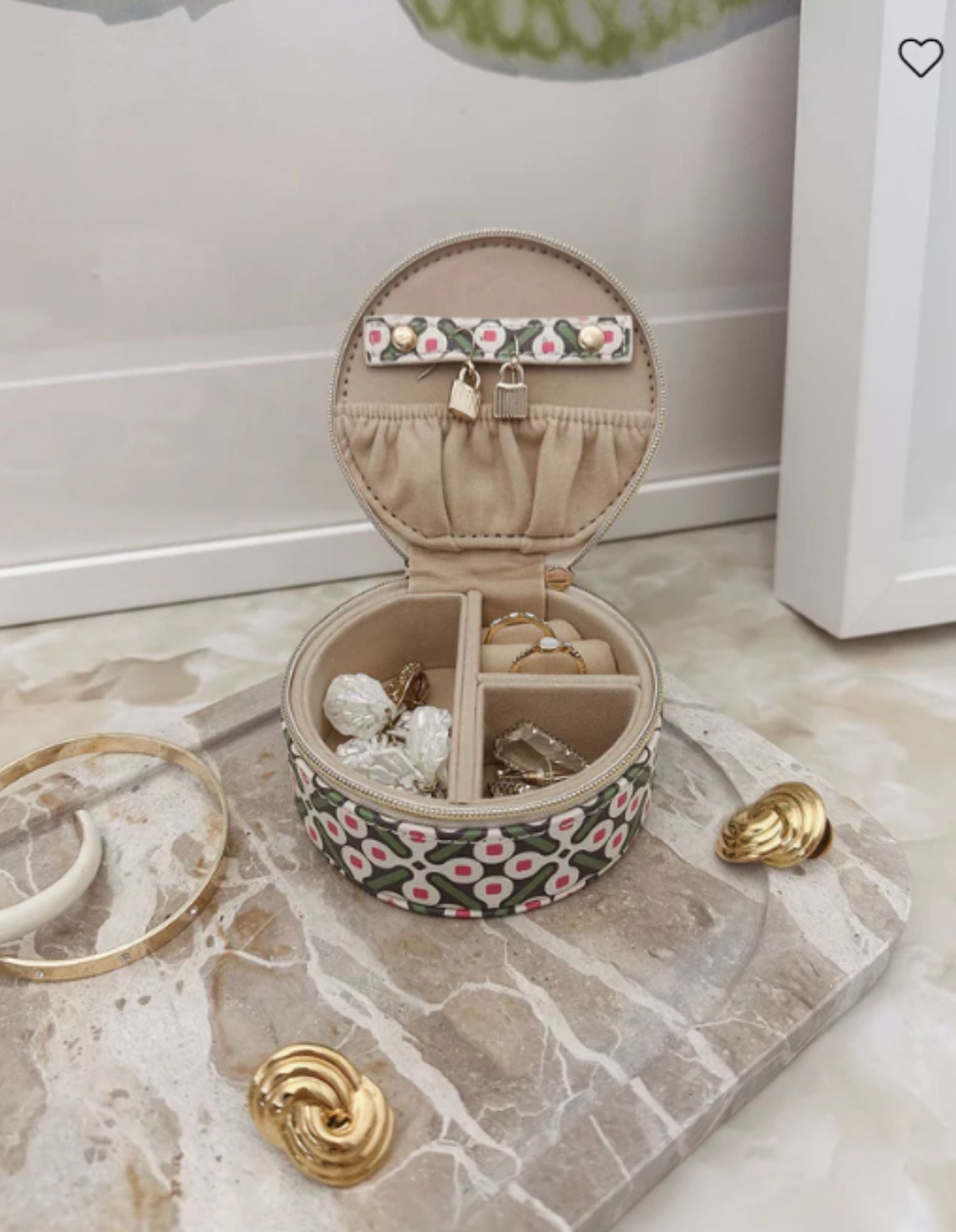 Sisco Jewellery Box - Retro Olive- Louenhide
