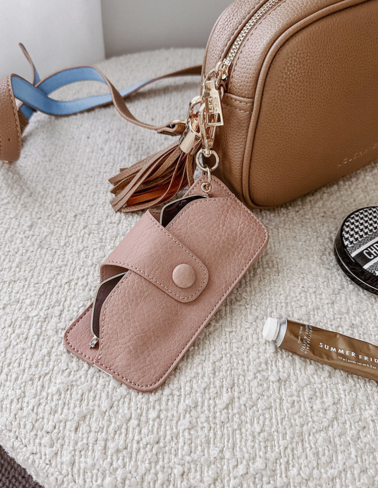 Skittle Sunglasses Case - Blush - Louenhide