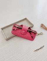 Skittle Sunglasses Case - Woven Hot Pink - Louenhide