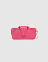 Skittle Sunglasses Case - Woven Hot Pink - Louenhide