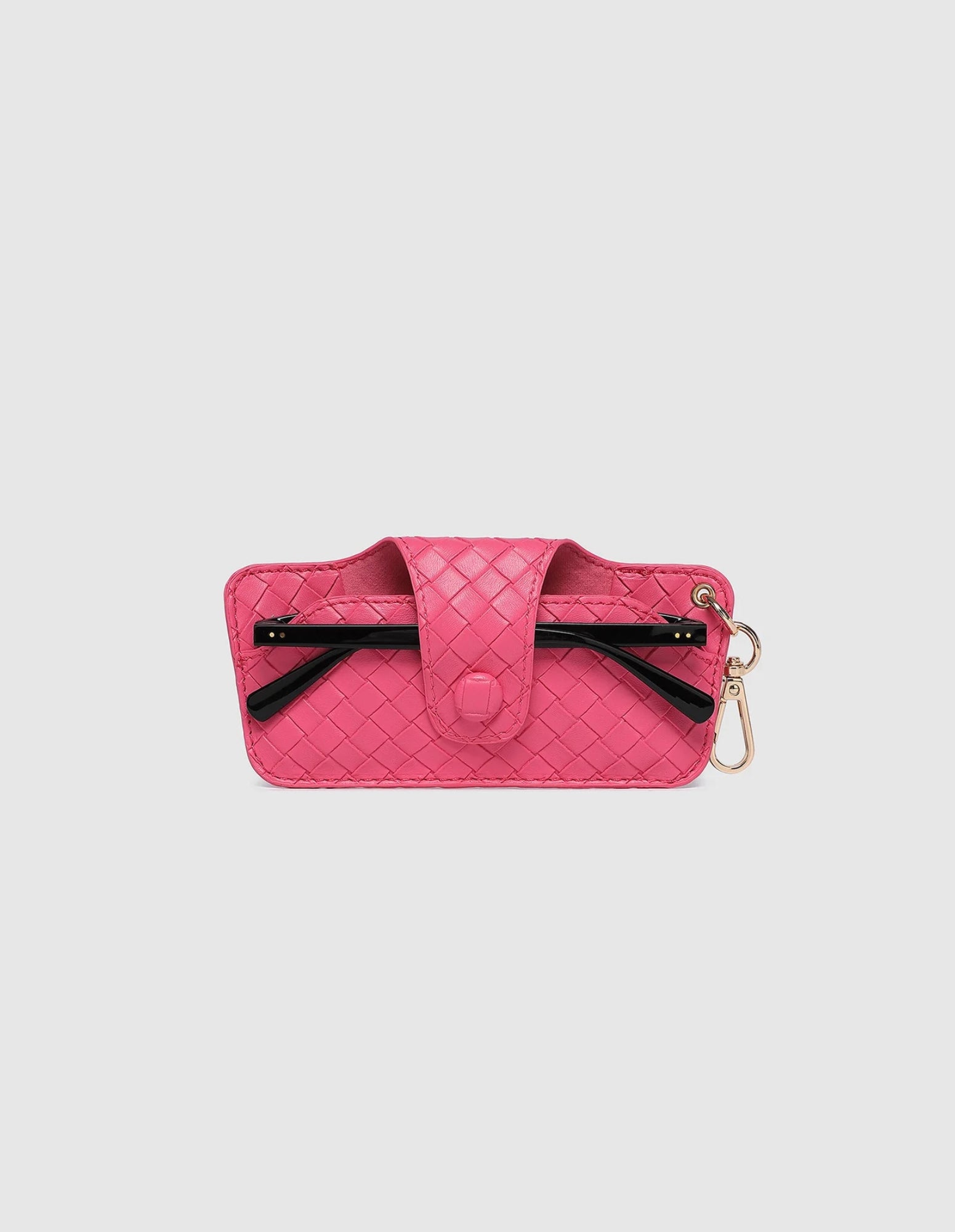 Skittle Sunglasses Case - Woven Hot Pink - Louenhide