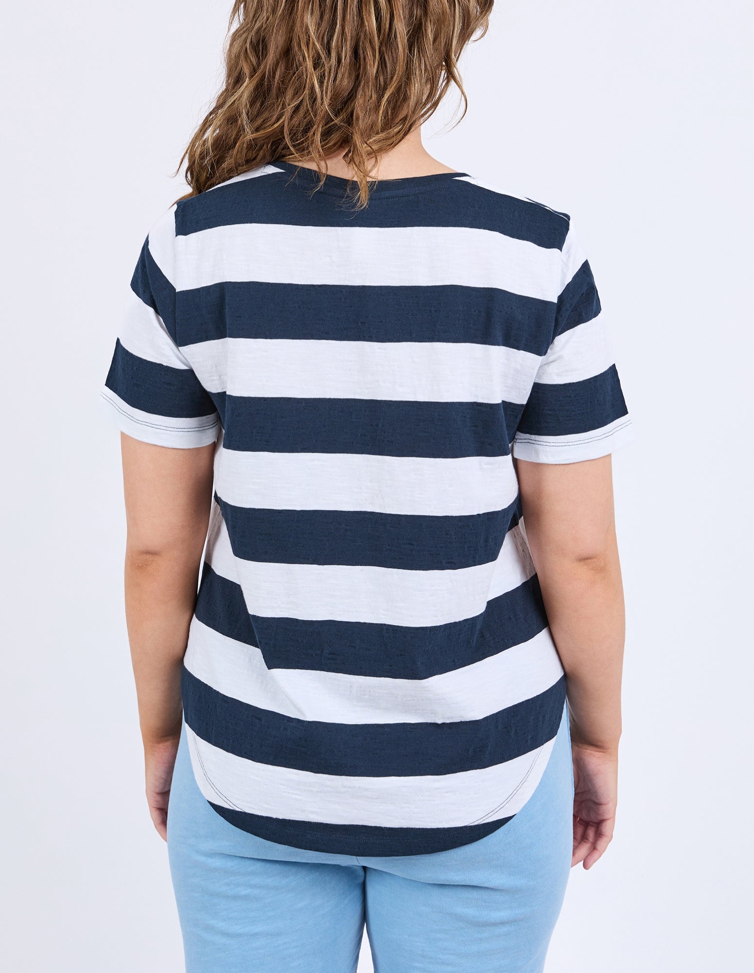 Spritz Stripe S/S Tee - Navy - Elm Lifestyle