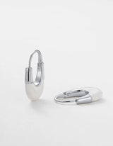 Stefi Hoop - Silver- Zafino