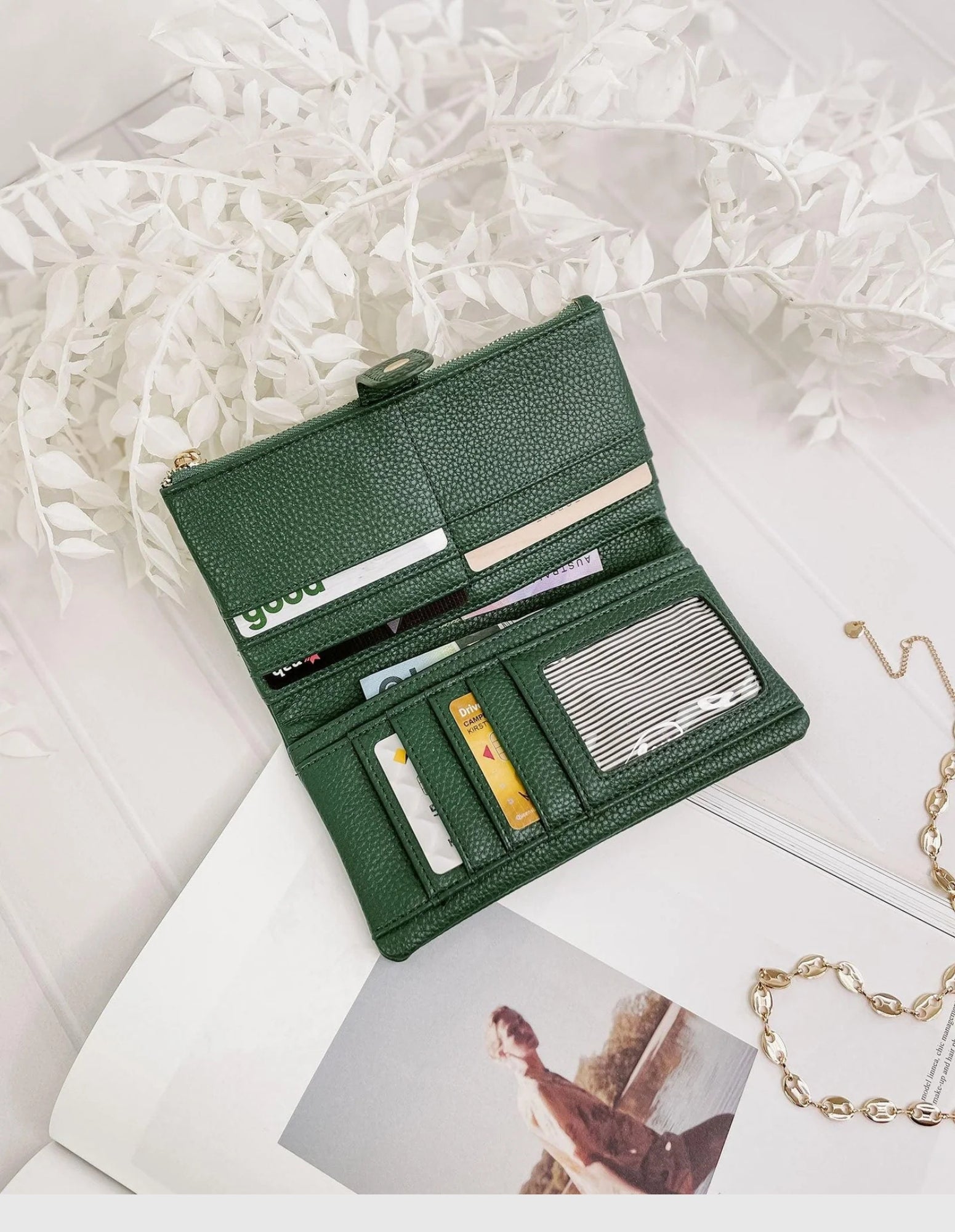 Stella Wallet - Green - Louenhide