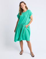 Sunset Hour Solid Dress - Gumdrop Green - Elm Lifestyle