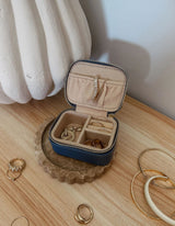 Suzie Jewellery Box - Steel Blue - Louenhide