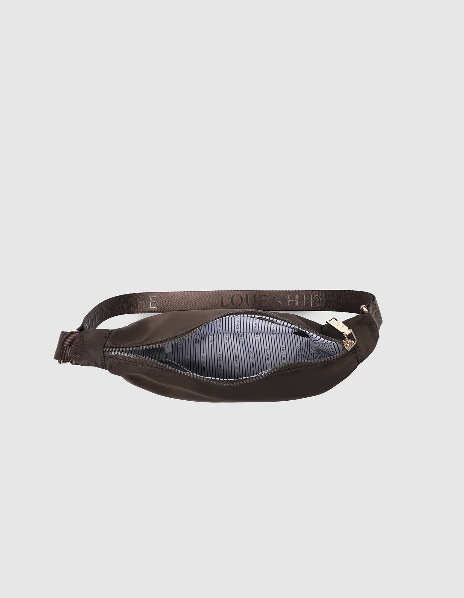 Sylvia Nylon Crossbody Bag - Chocolate - Louenhide