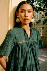 Sylvie Flower Earring - Canvas - Isle Of Mine