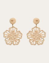 Sylvie Flower Earring - Canvas - Isle Of Mine