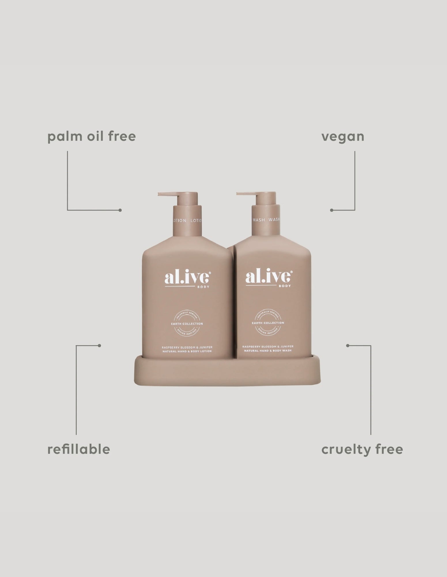 Wash & Lotion Duo - Apricot & Sweet Fig - Al.ive - FUDGE Gifts Home Lifestyle