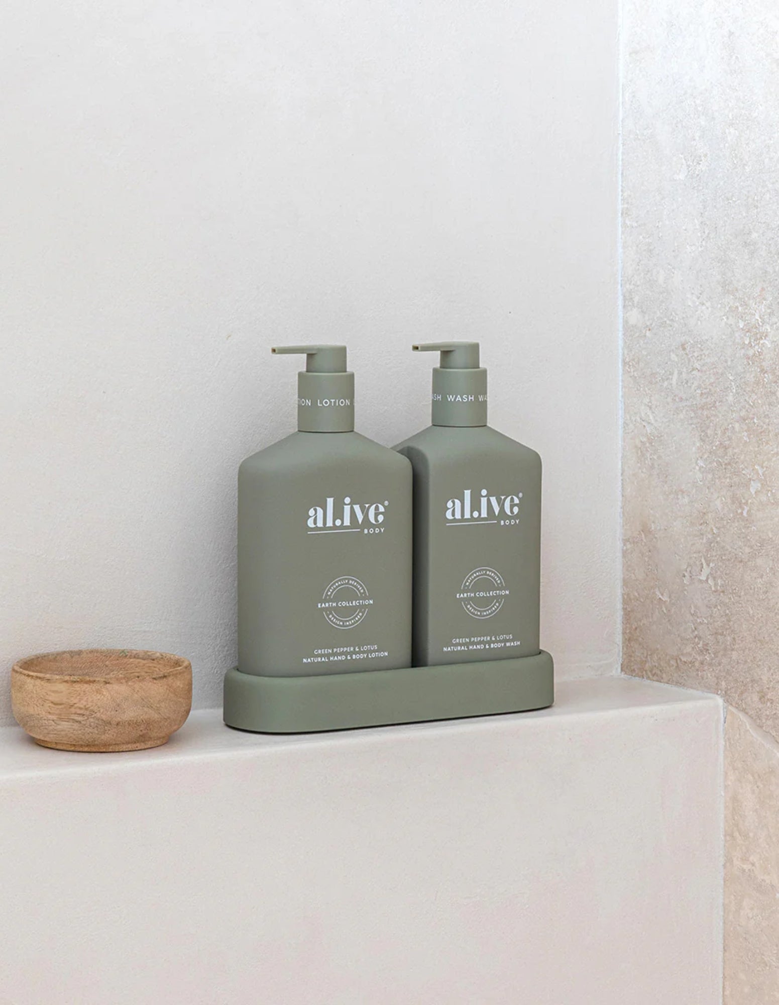 Wash & Lotion Duo - Green Pepper & Lotus - Al.ive - FUDGE Gifts Home Lifestyle