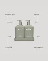 Wash & Lotion Duo - Green Pepper & Lotus - Al.ive - FUDGE Gifts Home Lifestyle