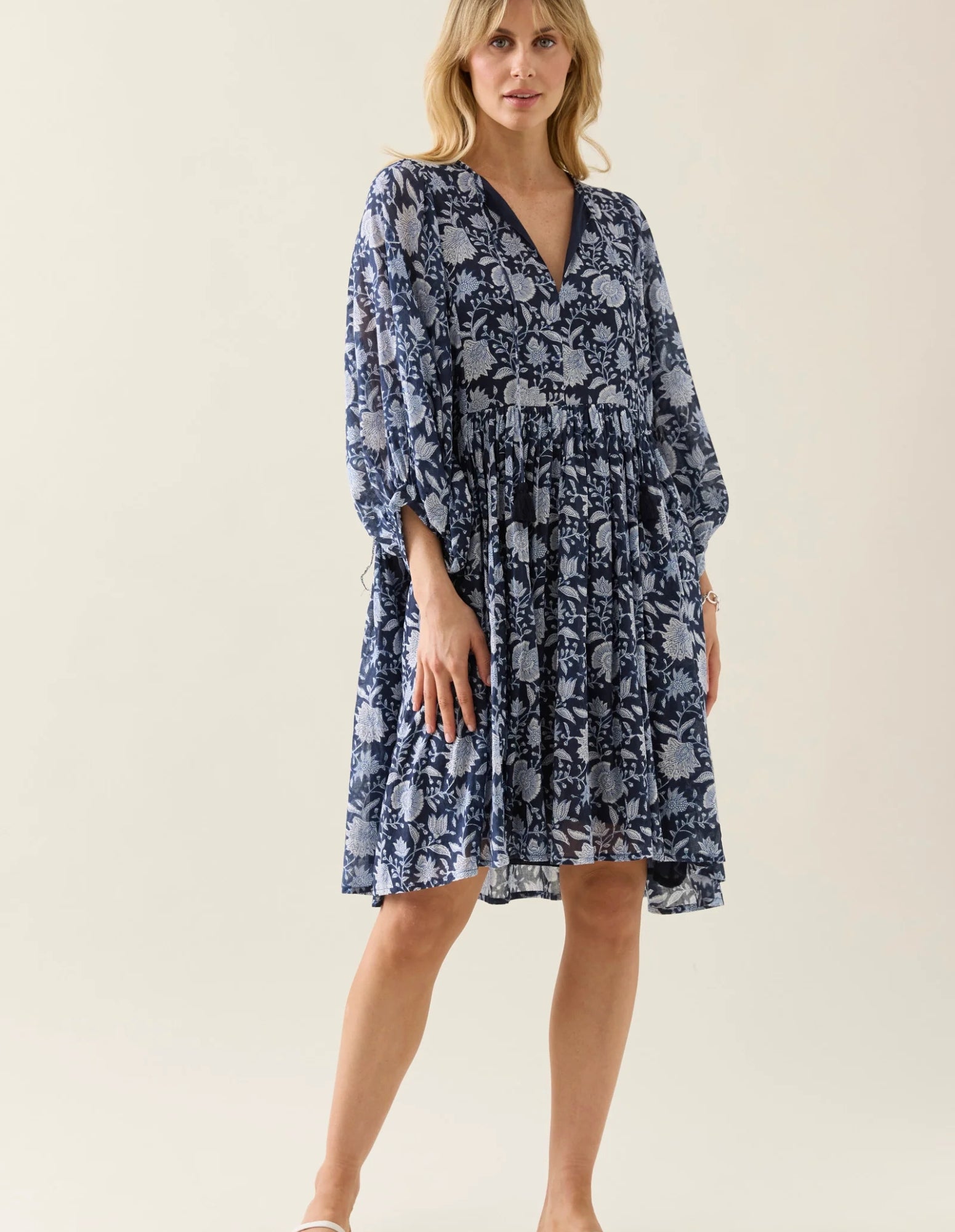 Wilma Dress - Navy - Isle of Mine