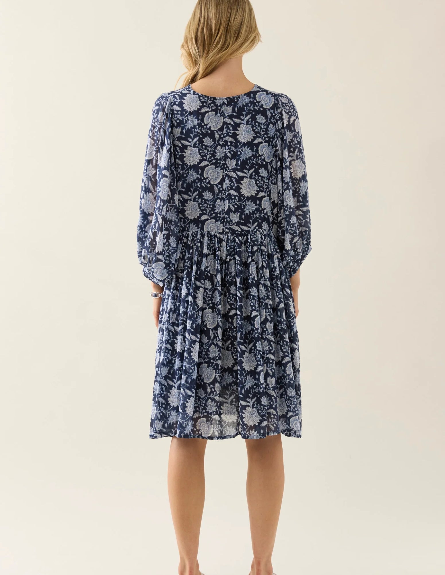 Wilma Dress - Navy - Isle of Mine
