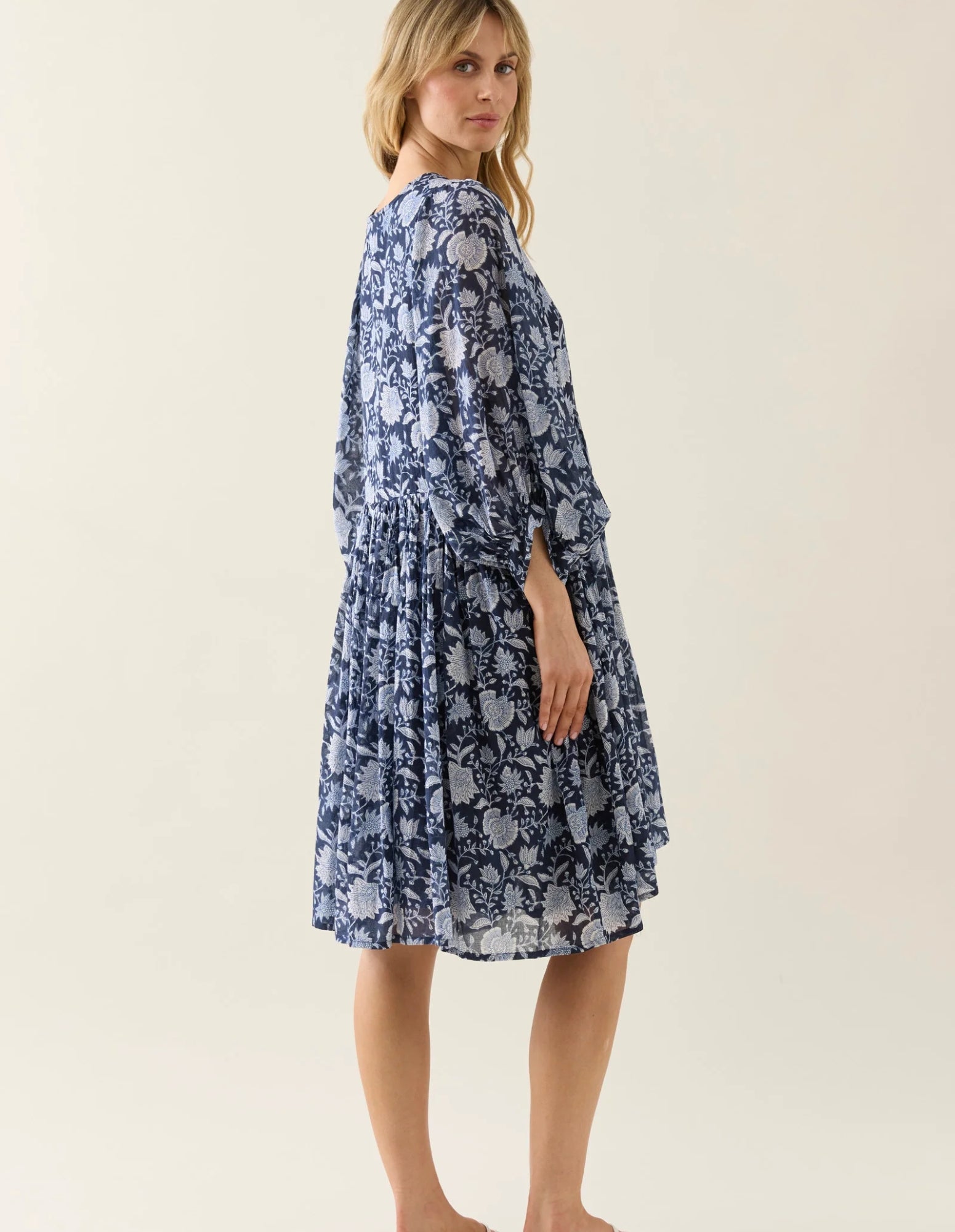 Wilma Dress - Navy - Isle of Mine