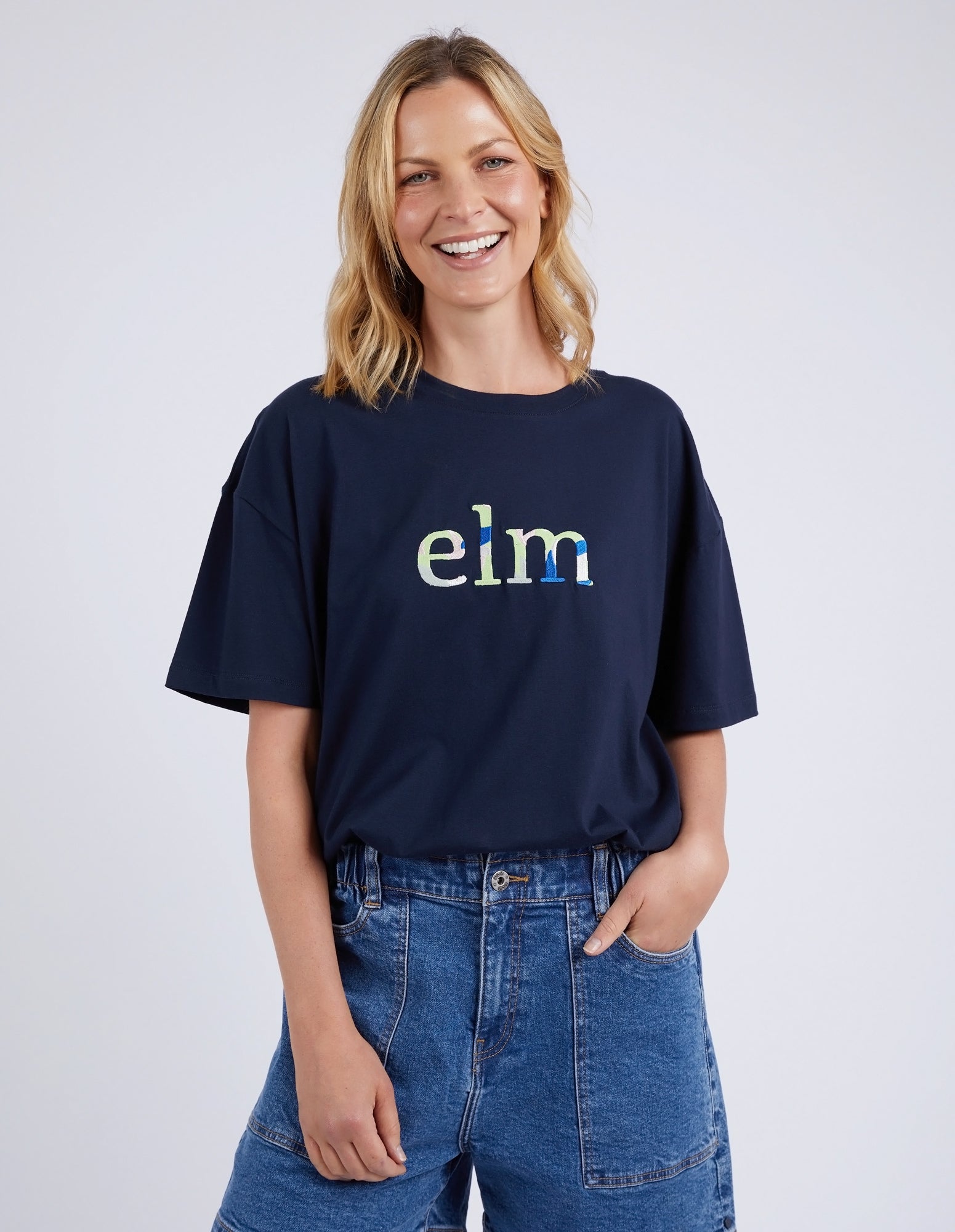 Coterie Tee Navy Elm Lifestyle FUDGE Gifts Home Lifestyle