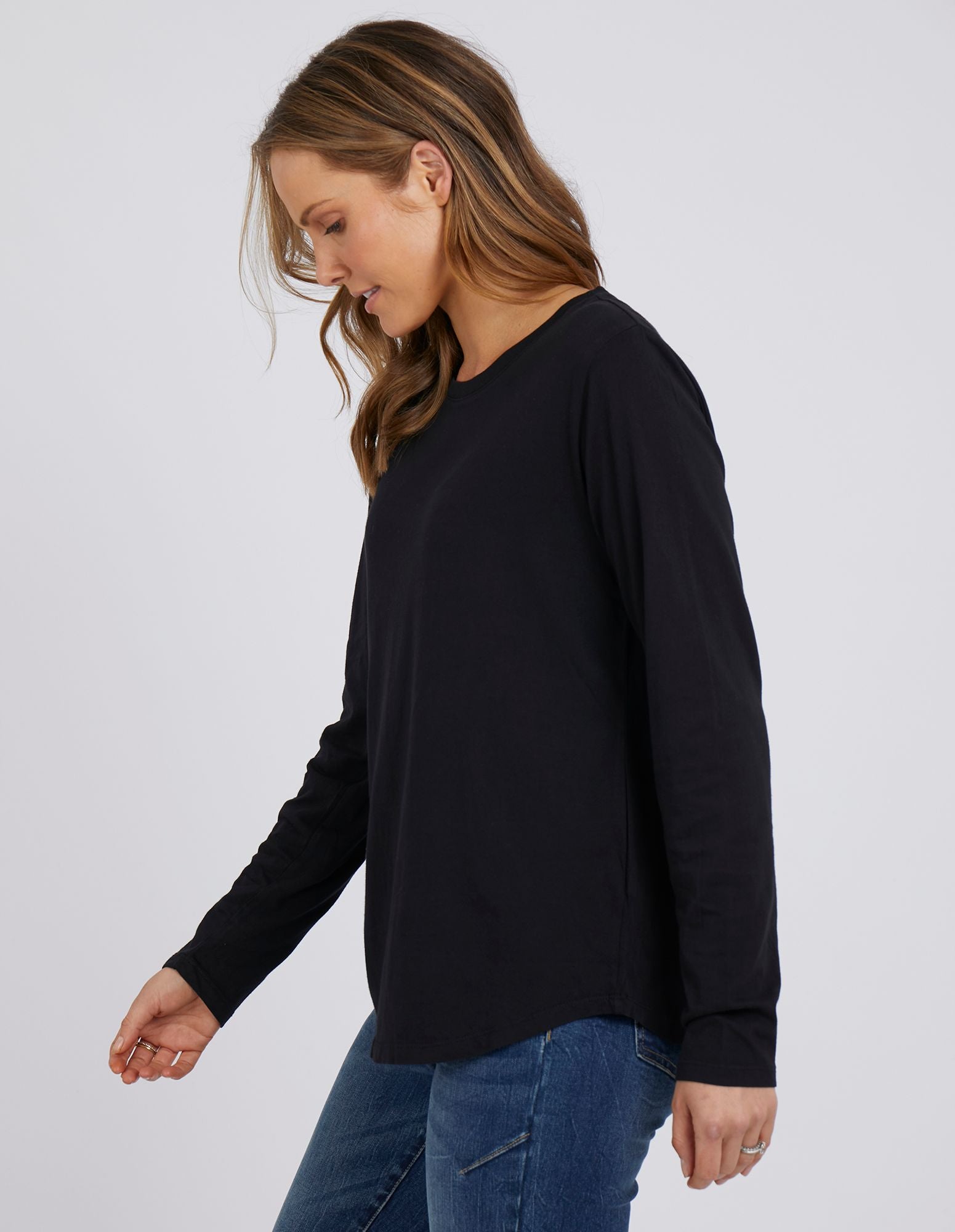 Manly Long Sleeve Tee - Black - Foxwood - FUDGE Gifts Home Lifestyle