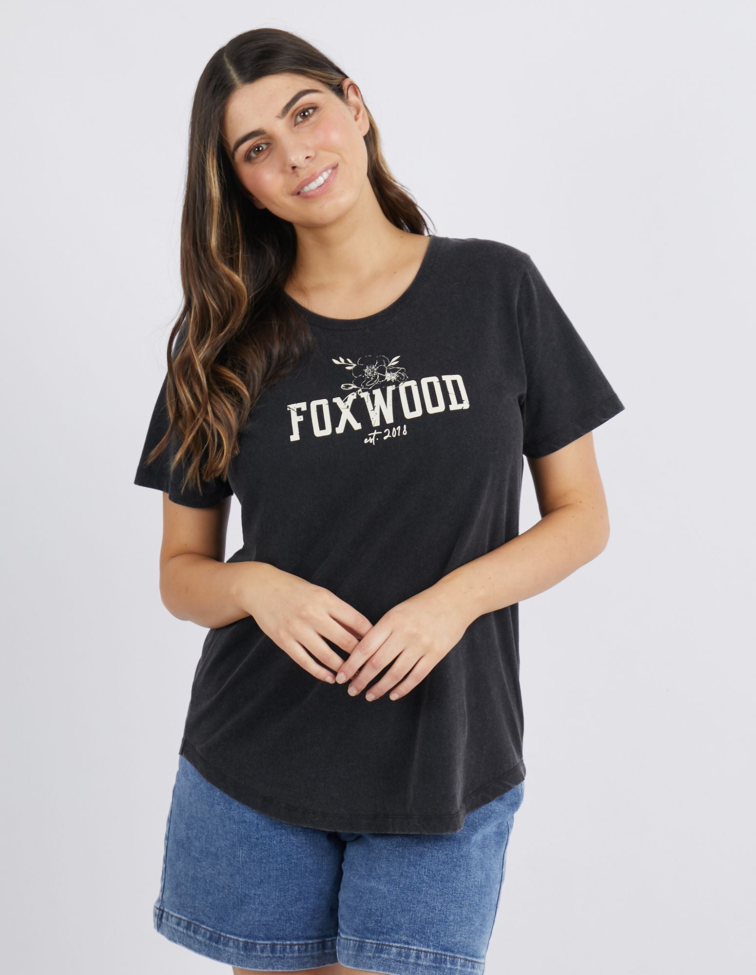 Gather Tee - Washed Black - Foxwood - FUDGE Gifts Home Lifestyle