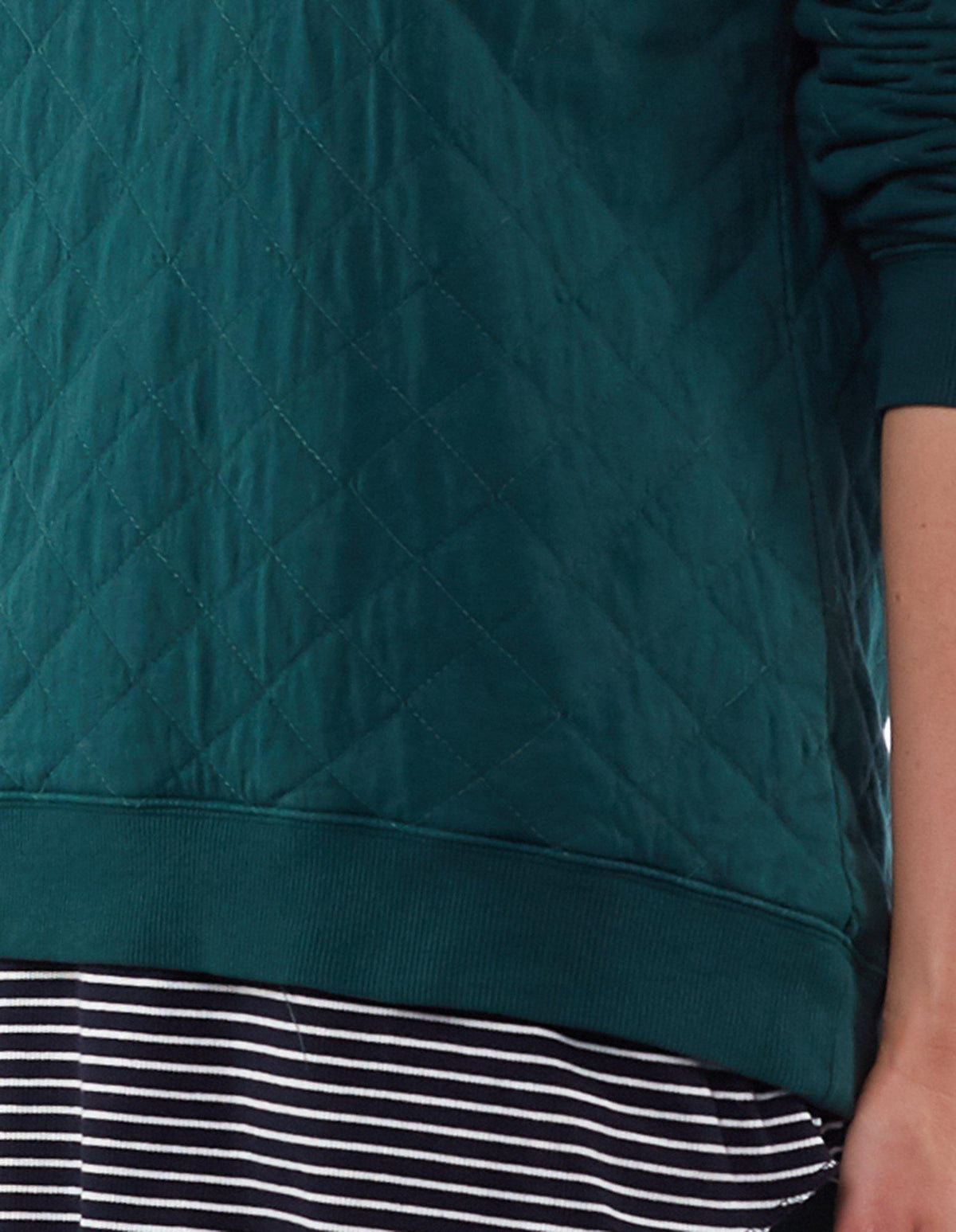 Becky Quilted Crew - Alpine Green - Elm Lifestyle - FUDGE Gifts Home Lifestyle