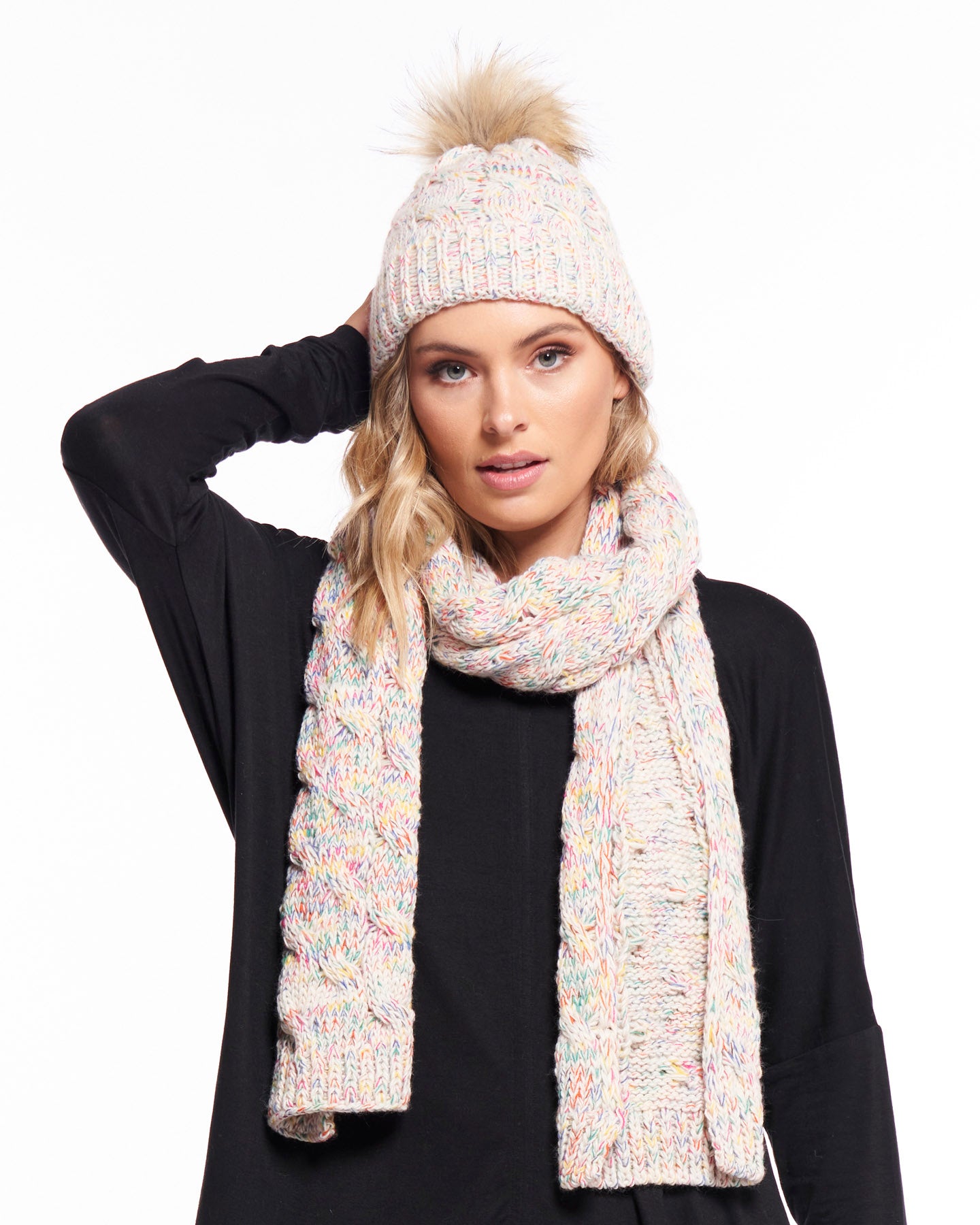 Thelma Scarf - Rainbow Speckle - Betty Basics - FUDGE Gifts Home Lifestyle