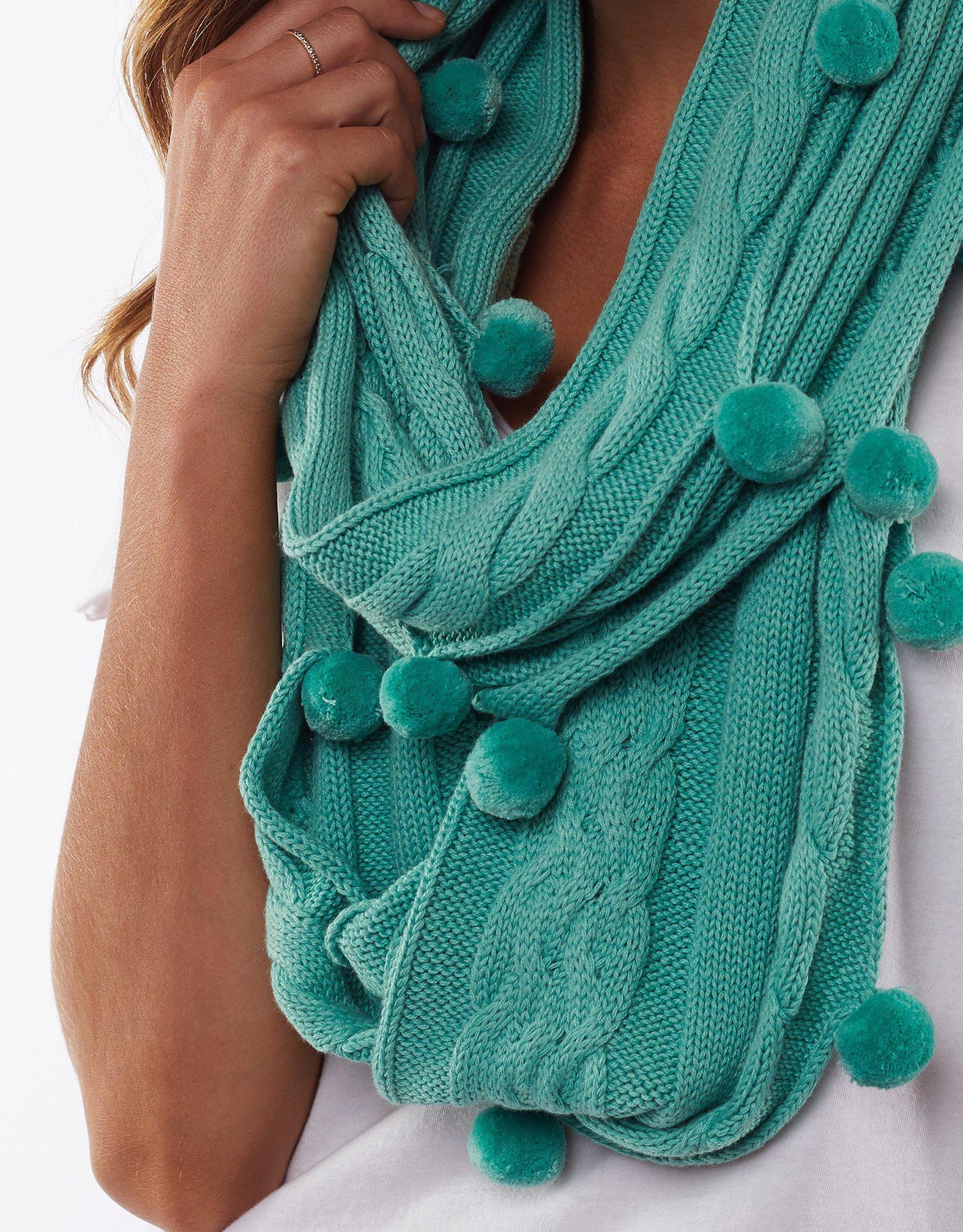 Bobble Loop Scarf - Winter Mint - Elm Lifestyle - FUDGE Gifts Home Lifestyle