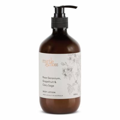 Body Lotion 500ml - Rose Geranium - Myrtle & Moss - FUDGE Gifts Home Lifestyle