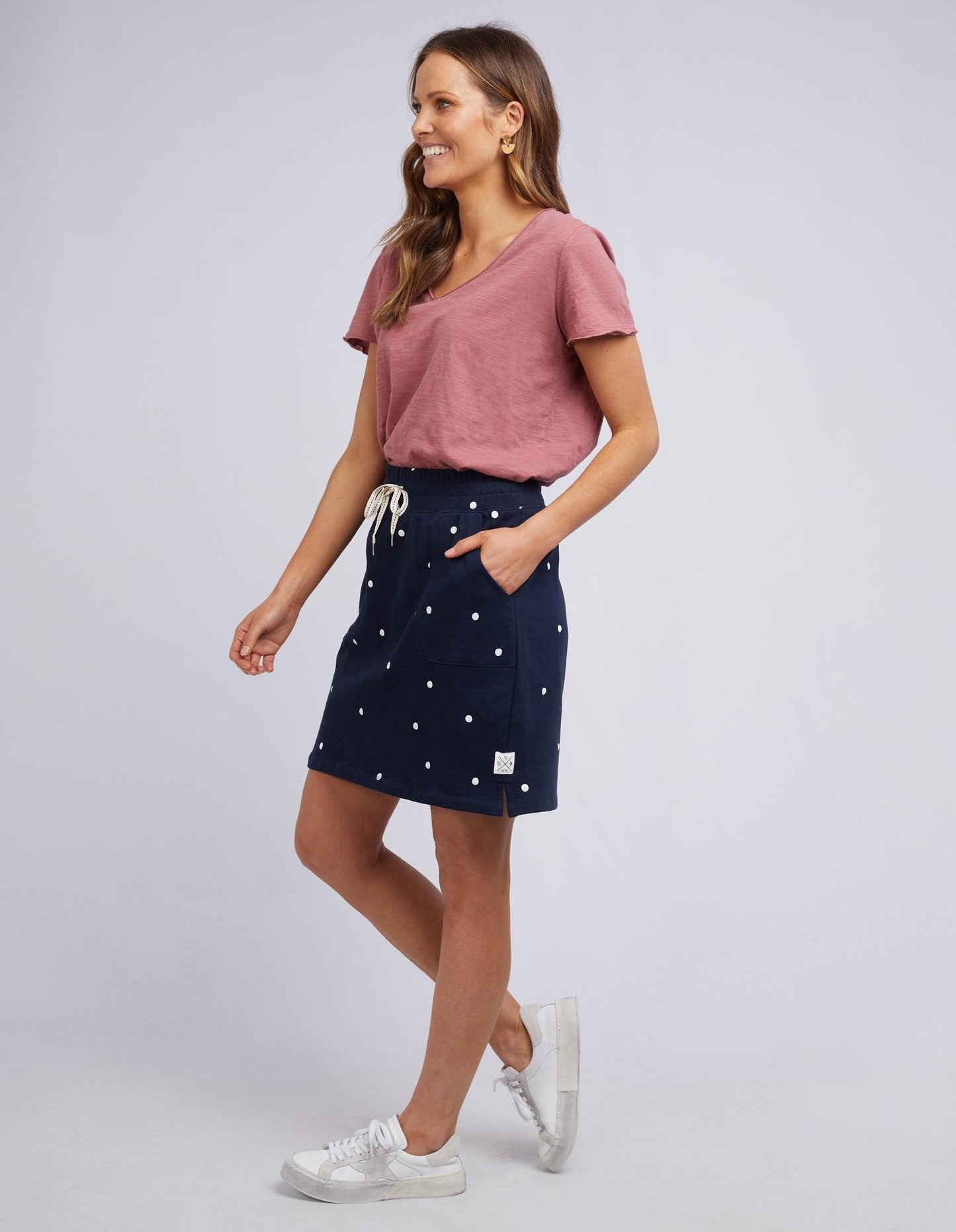 Cassie Skirt Spot - Navy With White Spot - Elm Lifestyle - FUDGE Gifts Home Lifestyle