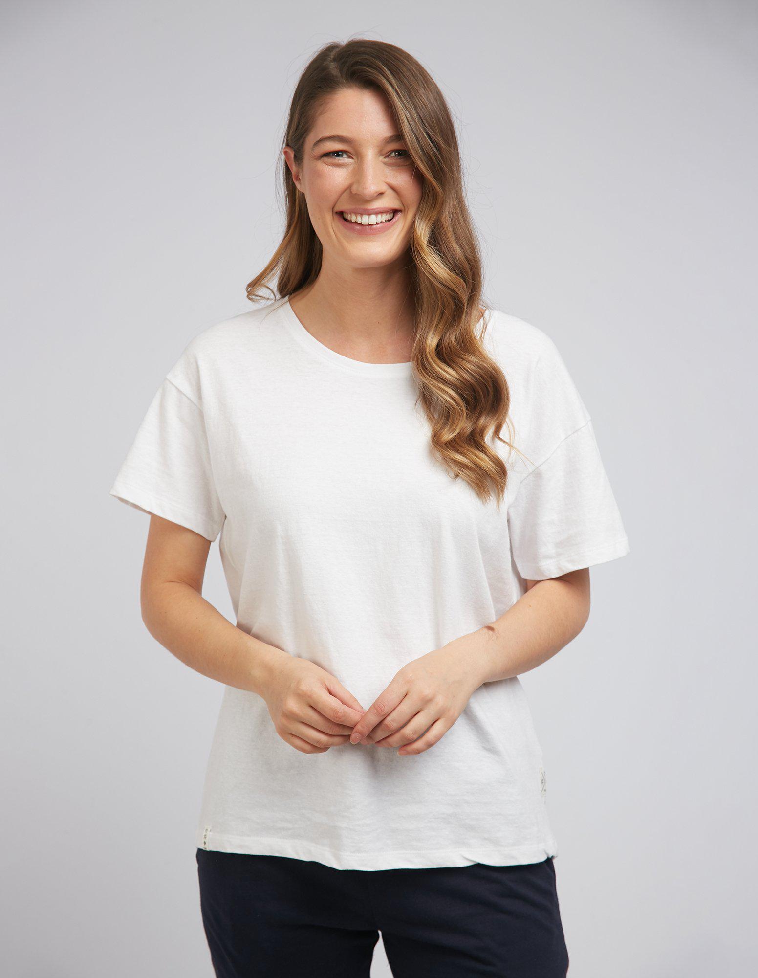 Clover S/S Tee - White - Elm Lifestyle - FUDGE Gifts Home Lifestyle
