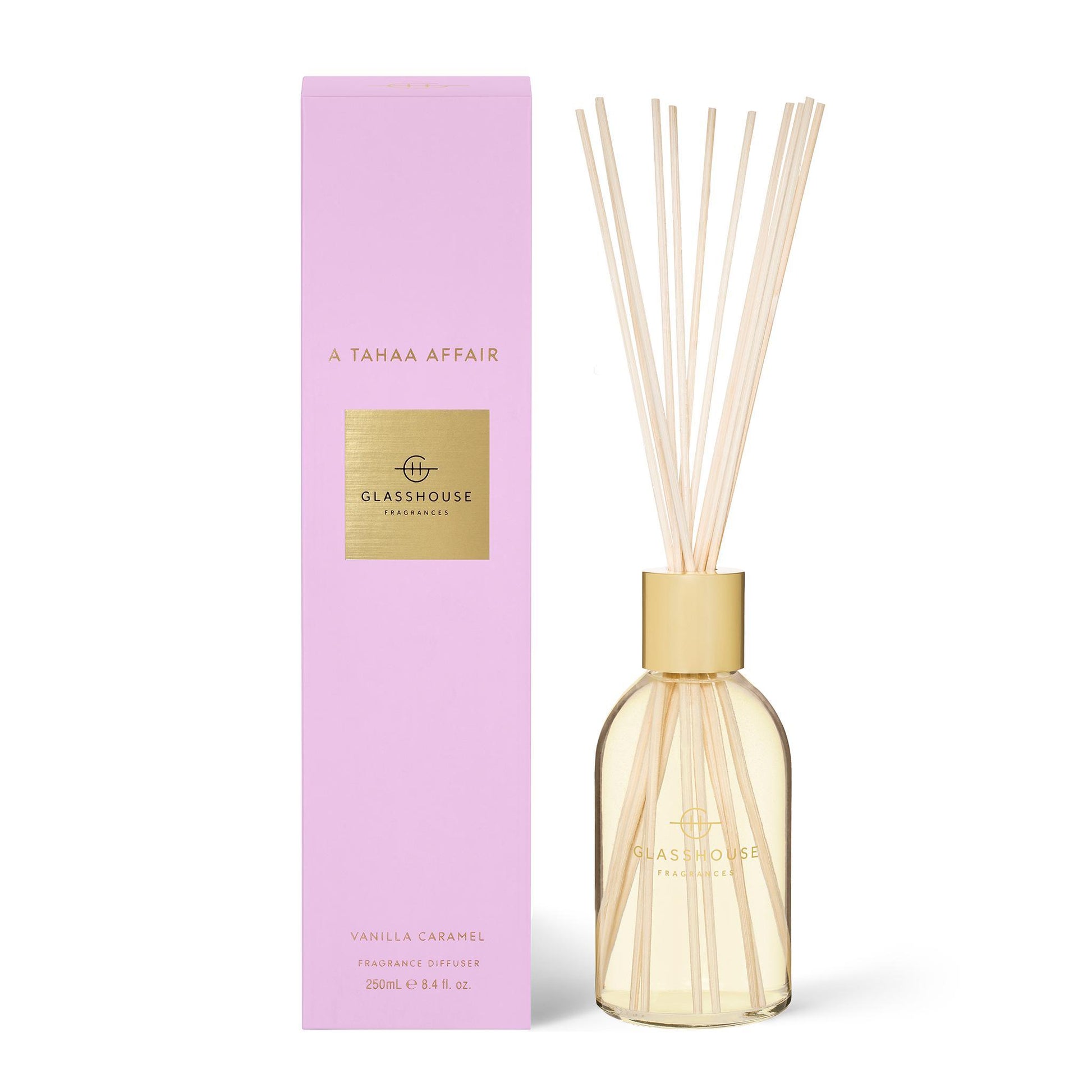Diffuser 250ml - A Tahaa Affair - Glasshouse Fragrances - FUDGE Gifts Home Lifestyle