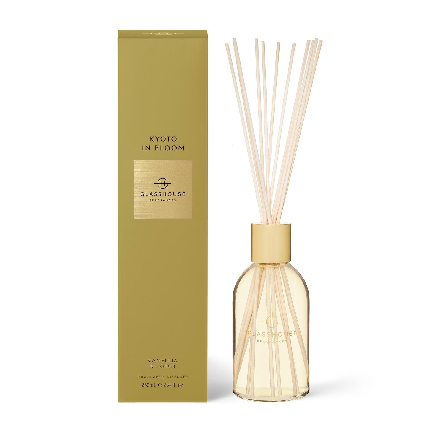 Diffuser 250ml - Kyoto in Bloom - Glasshouse Fragrances - FUDGE Gifts Home Lifestyle