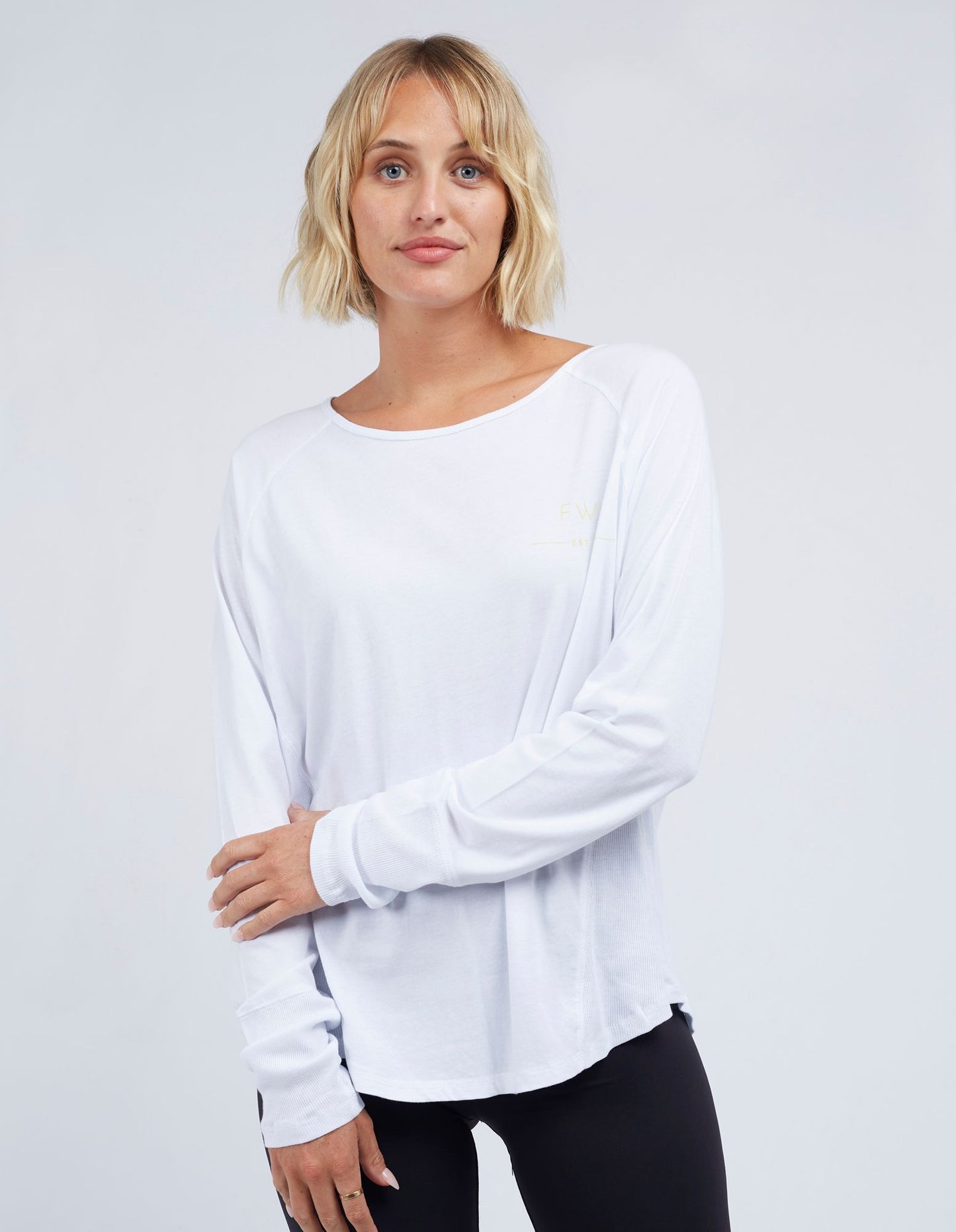 Extend L/S Tee - White - Foxwood - FUDGE Gifts Home Lifestyle