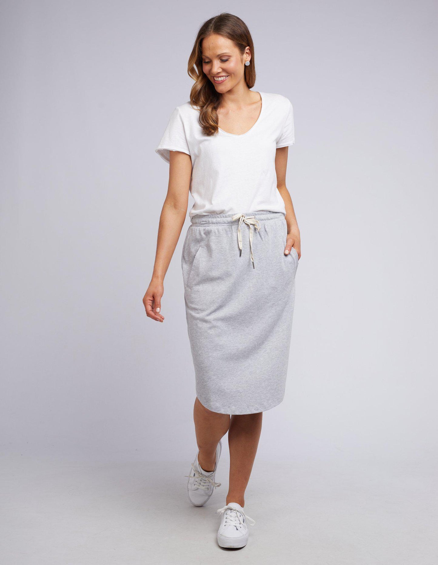 Fundamental Isla Skirt - Grey Marle - Elm Lifestyle - FUDGE Gifts Home Lifestyle
