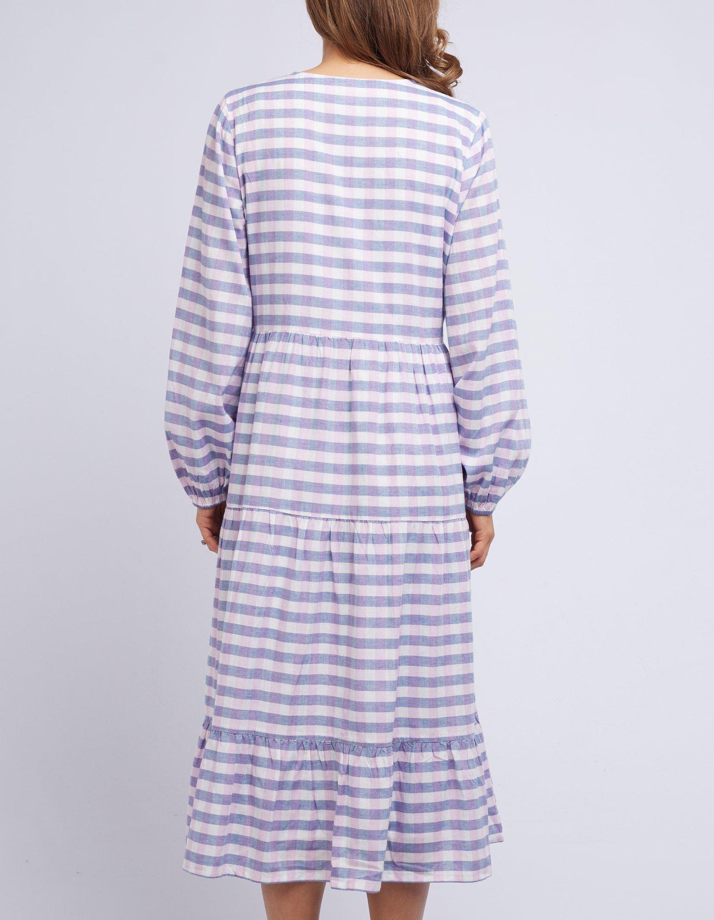 Gracie Gingham Dress - Pink And Blue Check - Elm Lifestyle - FUDGE Gifts Home Lifestyle