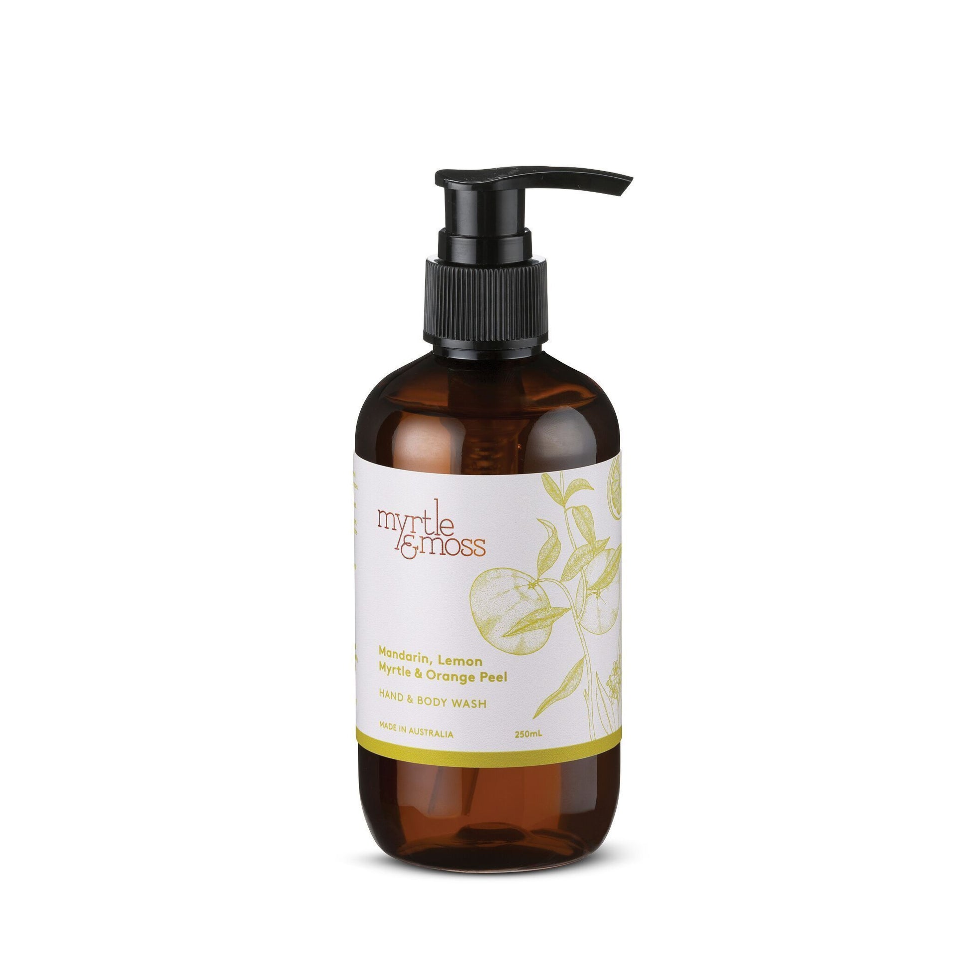 Hand & Body Wash 250ml - Mandarin - Myrtle & Moss - FUDGE Gifts Home Lifestyle