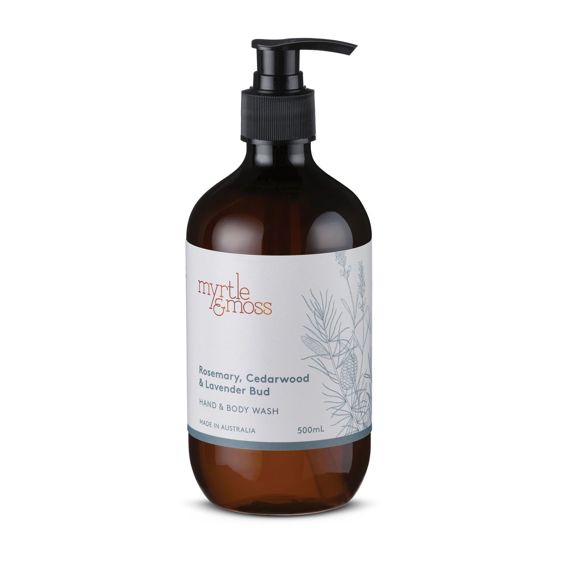 Hand & Body Wash 500ml - Lavender - Myrtle & Moss - FUDGE Gifts Home Lifestyle