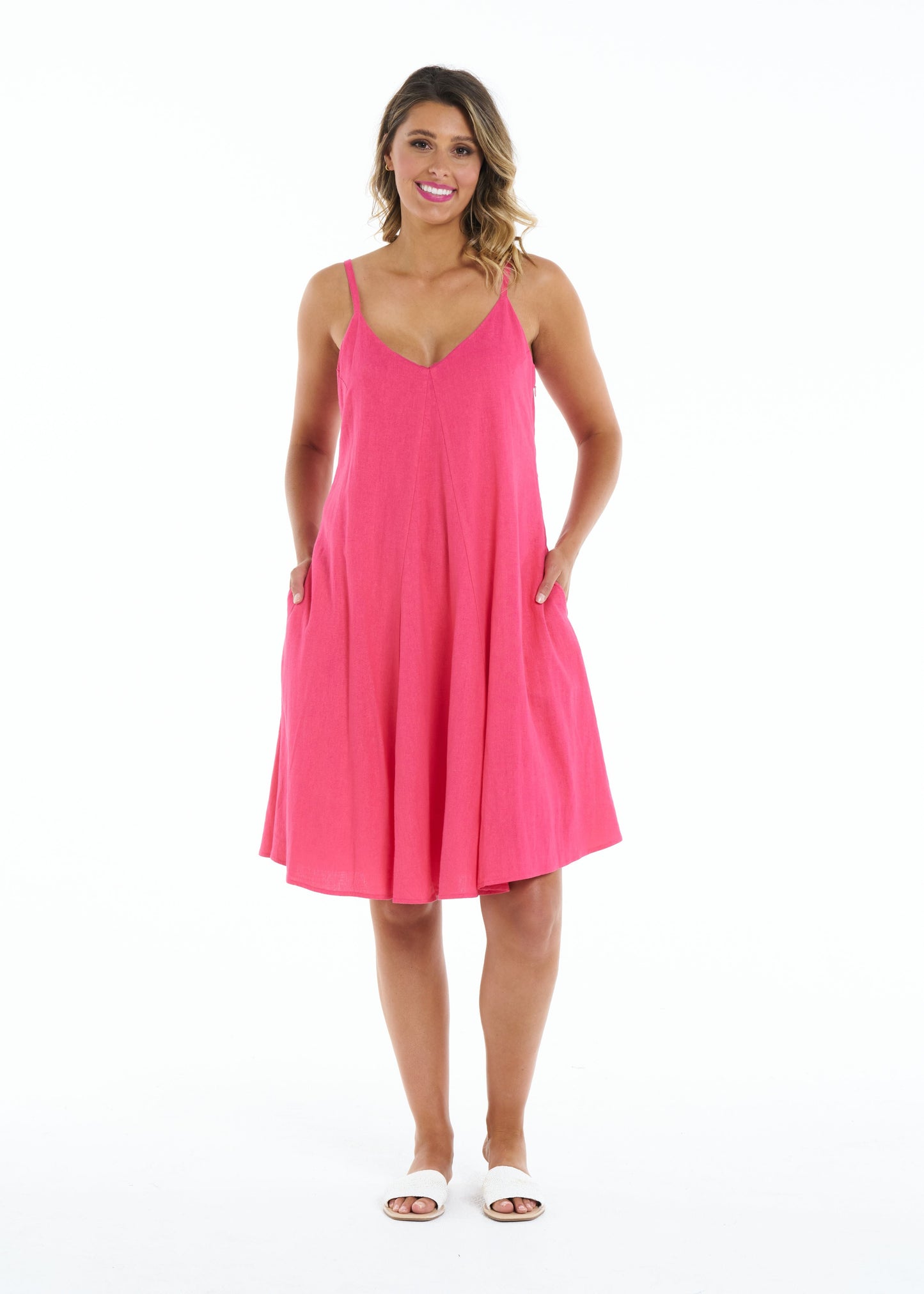 Kelsey Dress - Flamingo - Betty Basics - FUDGE Gifts Home Lifestyle