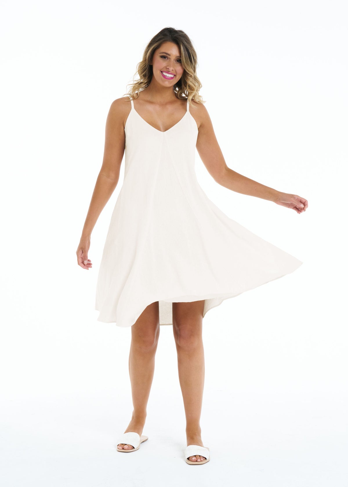 Kelsey Dress - White - Betty Basics - FUDGE Gifts Home Lifestyle