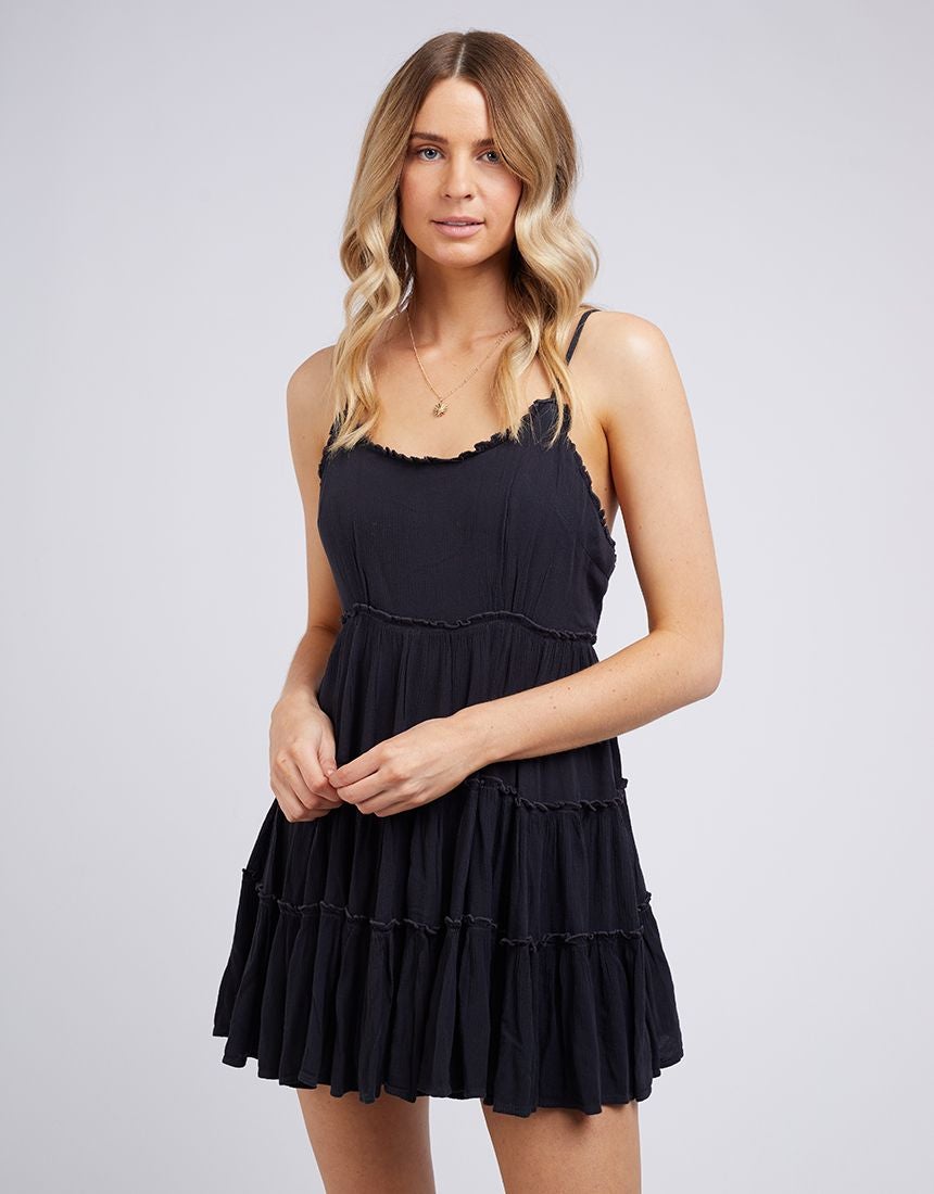 Lana Washed Mini Dress - Black - All About Eve - FUDGE Gifts Home Lifestyle