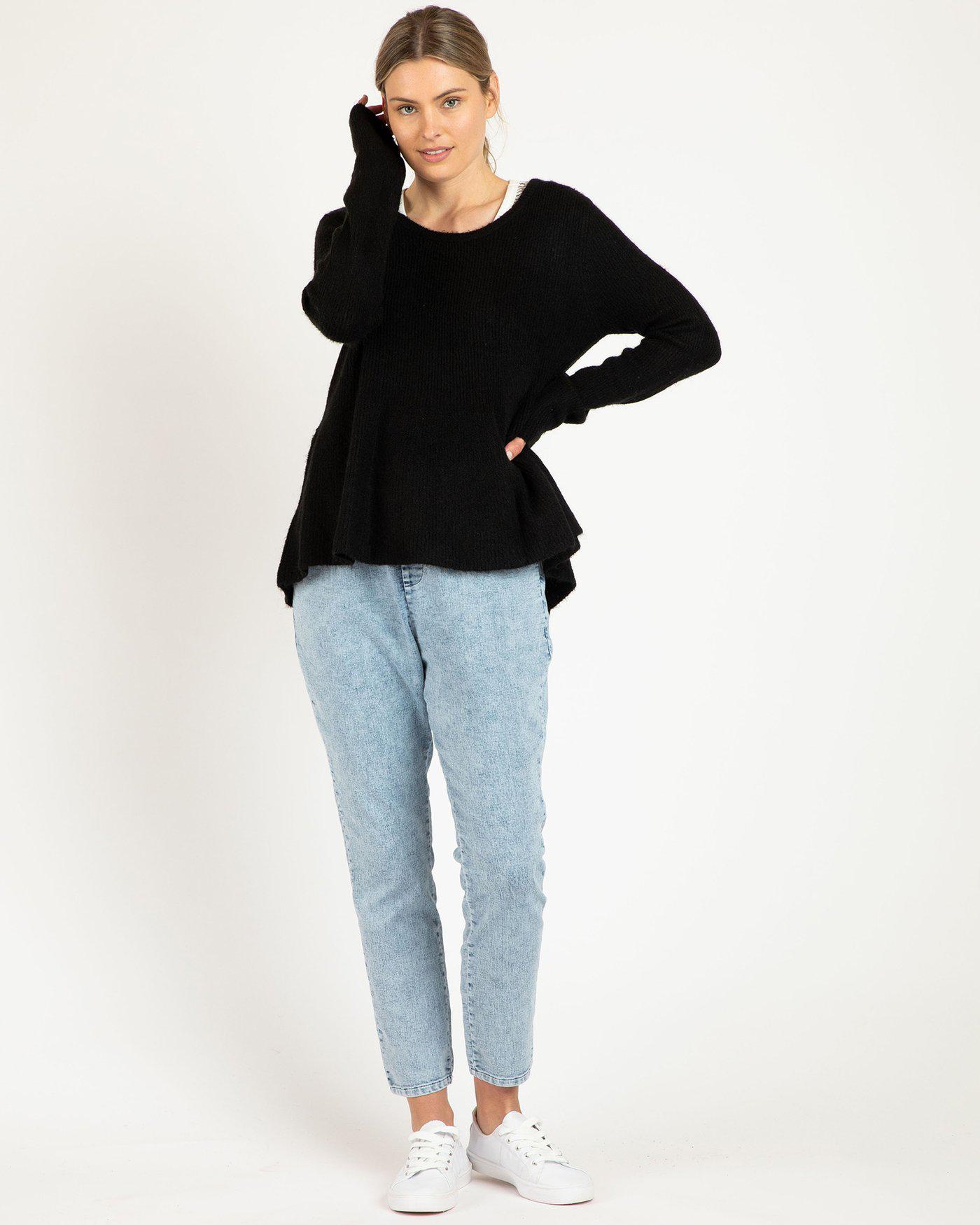 Lexi Knit Jumper - Black - Betty Basics - FUDGE Gifts Home Lifestyle