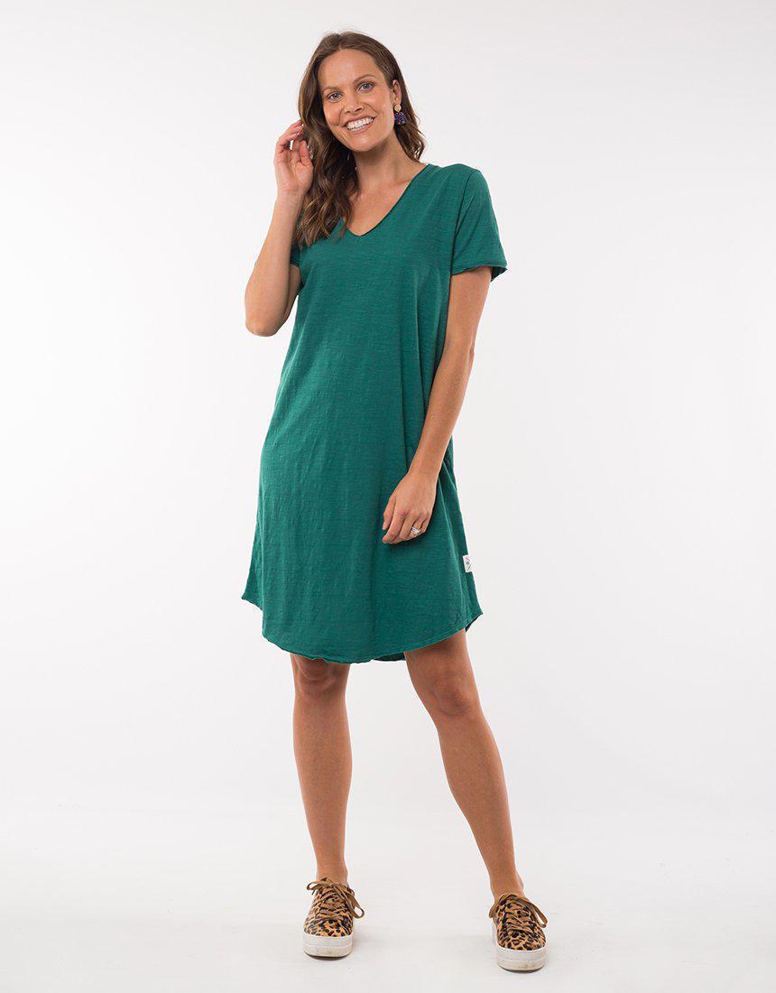 Mary Textured Tee Dress - Ivy - Elm Lifestyle - FUDGE Gifts Home Lifestyle