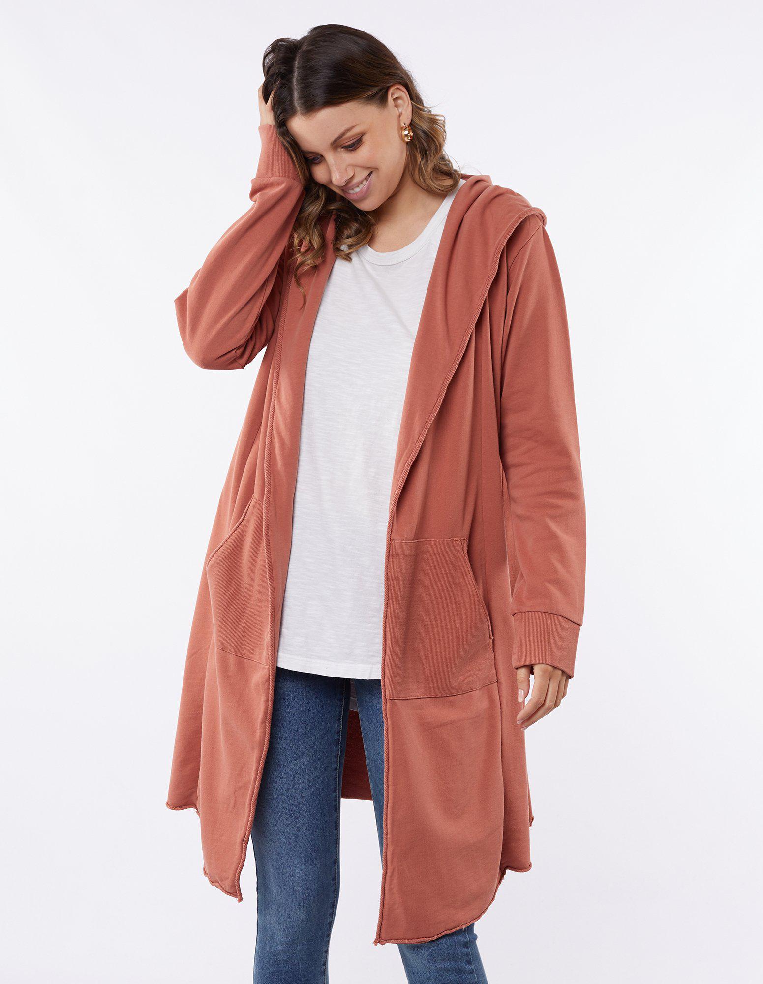 Naomi Hooded Cardi - Copper - Foxwood - FUDGE Gifts Home Lifestyle