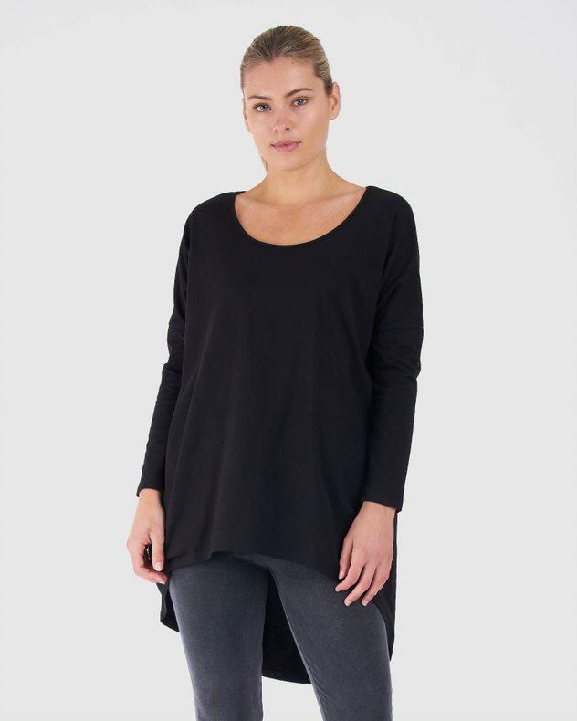 Nelly Long Sleeve Top - Black - Betty Basics - FUDGE Gifts Home Lifestyle