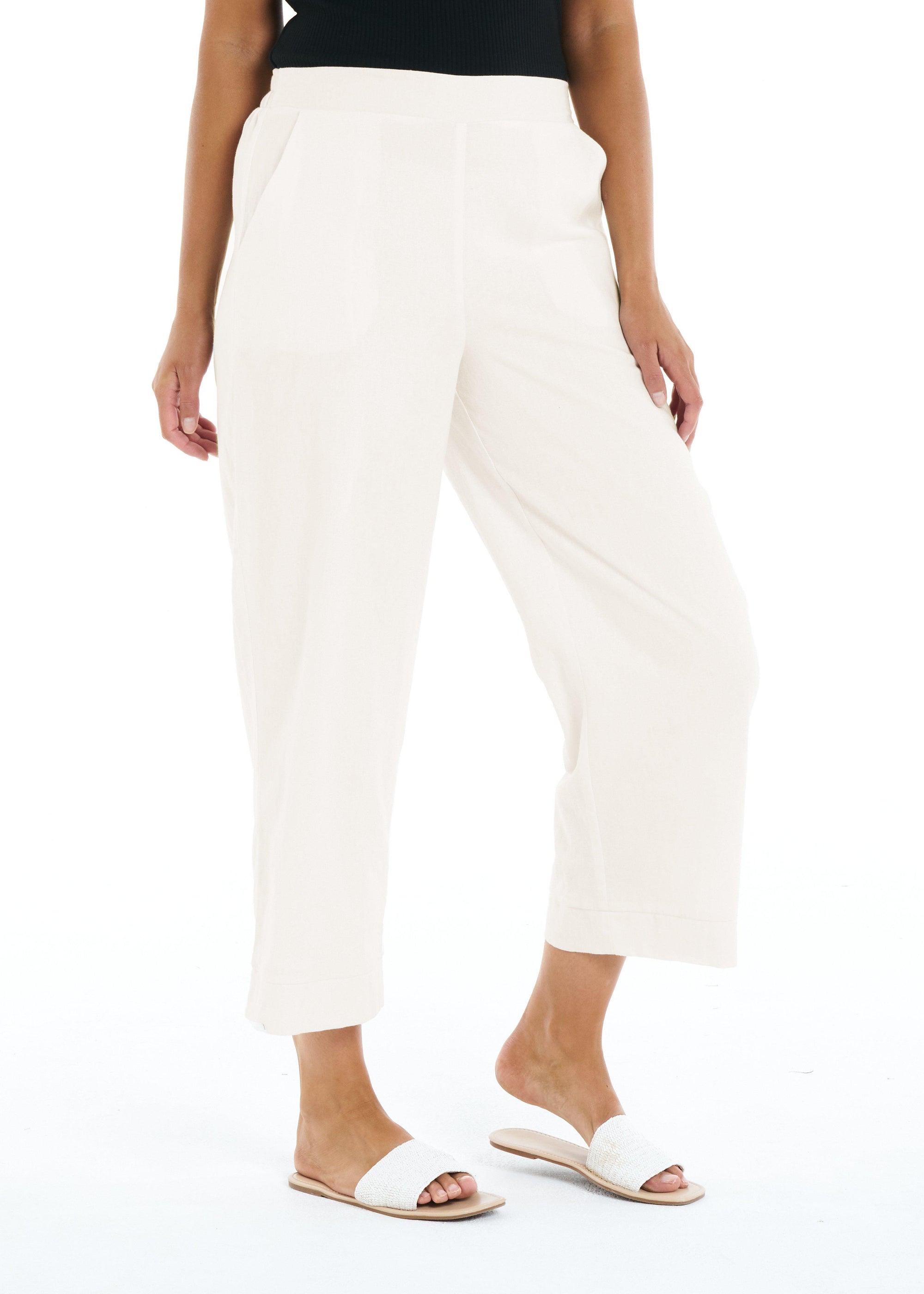 Parker Pant - White - Betty Basics - FUDGE Gifts Home Lifestyle