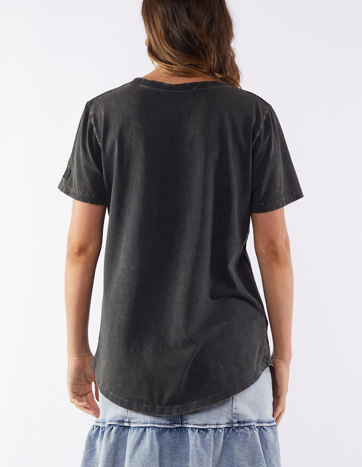 Rose Tee - Washed Black - Foxwood - FUDGE Gifts Home Lifestyle