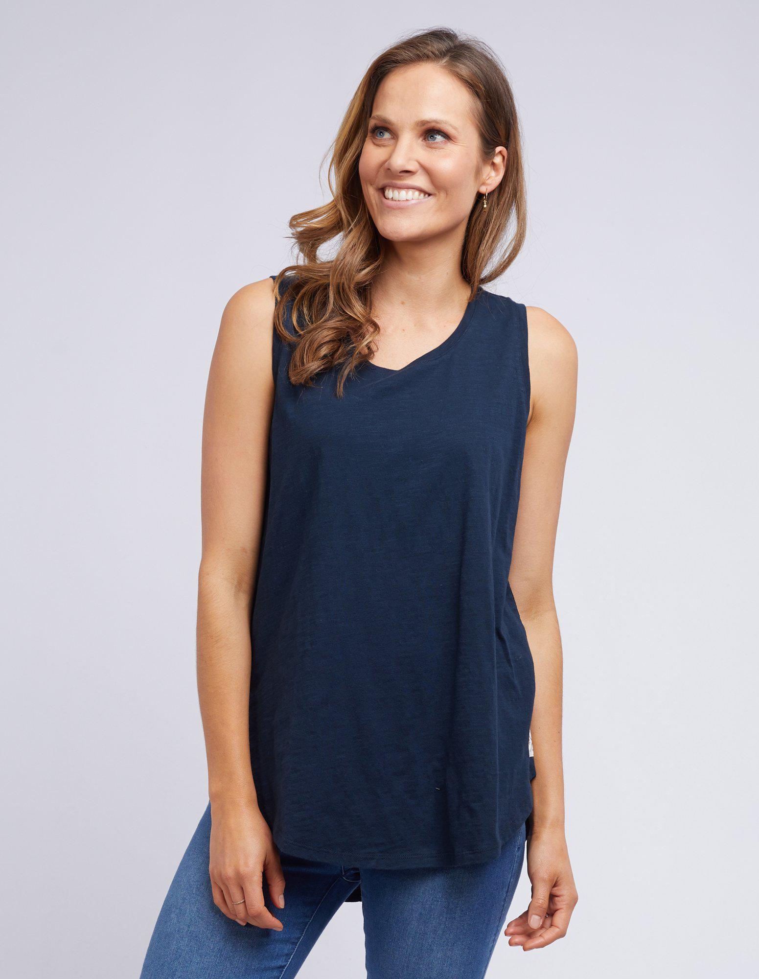 Scoop Tank - Navy - Elm Lifestyle - FUDGE Gifts Home Lifestyle